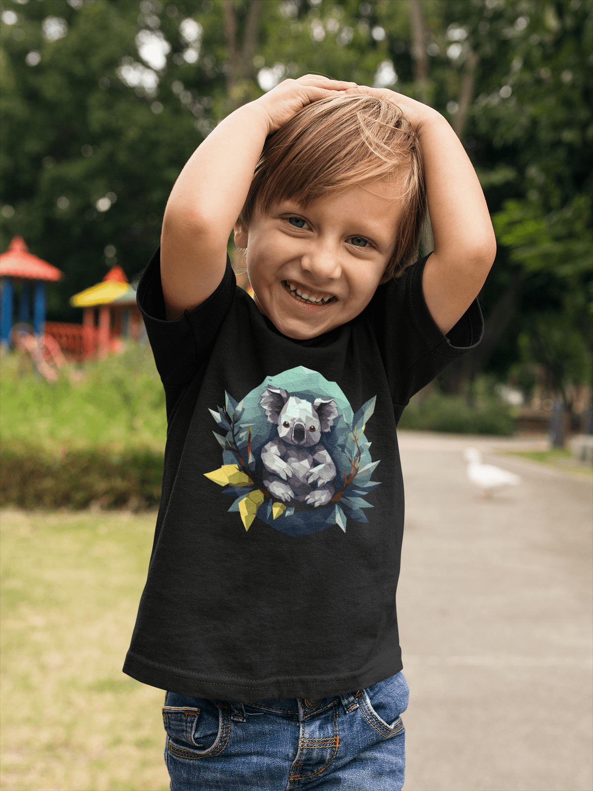 Polygon Koala - Kinder T-Shirt