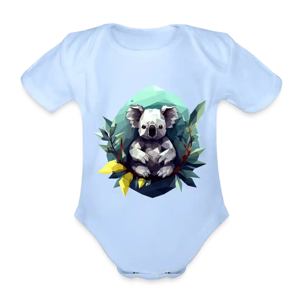 Baby Bio-Body mit Koala "Polygon Koala" - Mindprints Design
