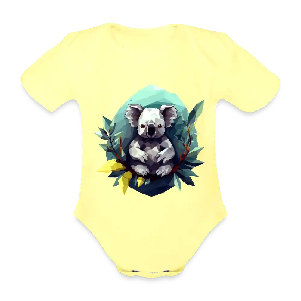 Baby Bio-Body mit Koala "Polygon Koala" - Mindprints Design