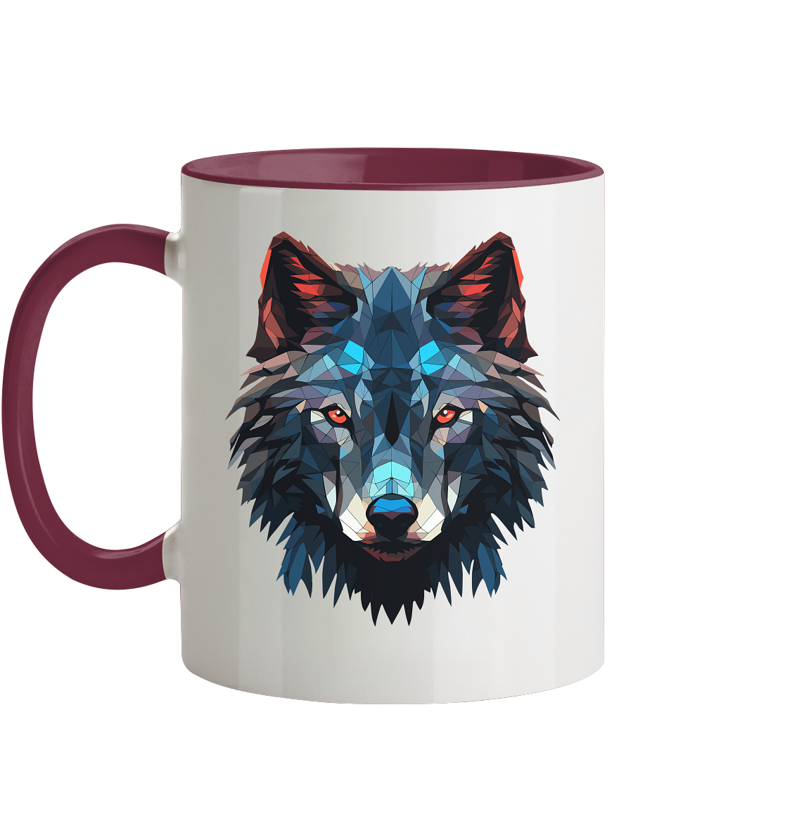 Polygon Wolf - Tasse zweifarbig