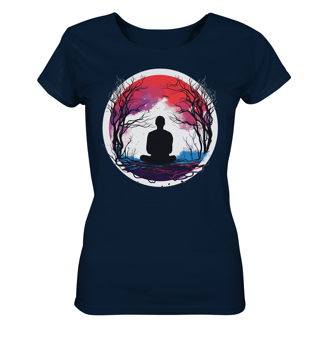 Damen T-Shirt mit Mental Health Motiv "Abendrot" - Mindprints Design