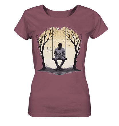 Damen T-Shirt mit Mental Health Motiv "Trübsal" - Mindprints Design