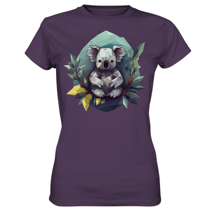 Damen T-Shirt mit Koala "Polygon Koala" - Mindprints Design