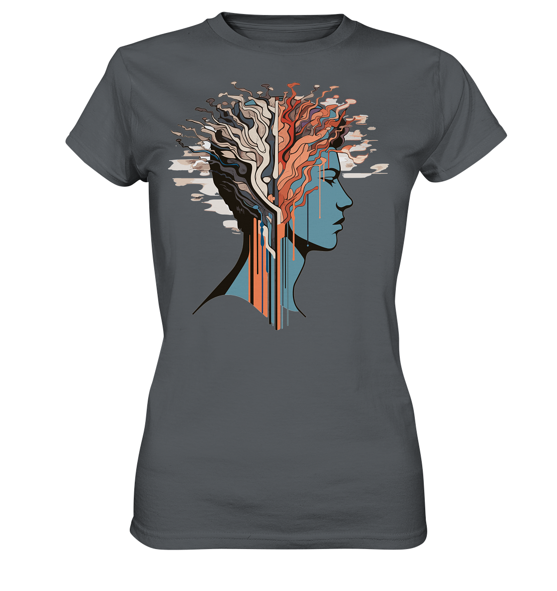 Damen T-Shirt mit Mental Health Motiv "Serotonin" - Mindprints Design