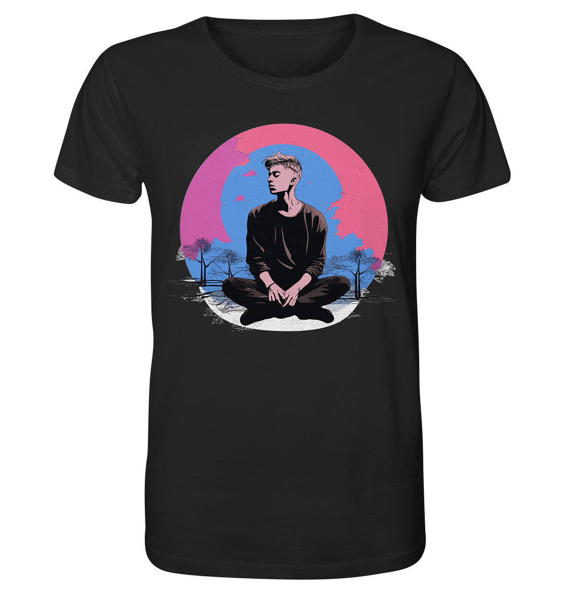 Herren T-Shirt mit Mental Health Motiv "Grübeln" - Mindprints Design