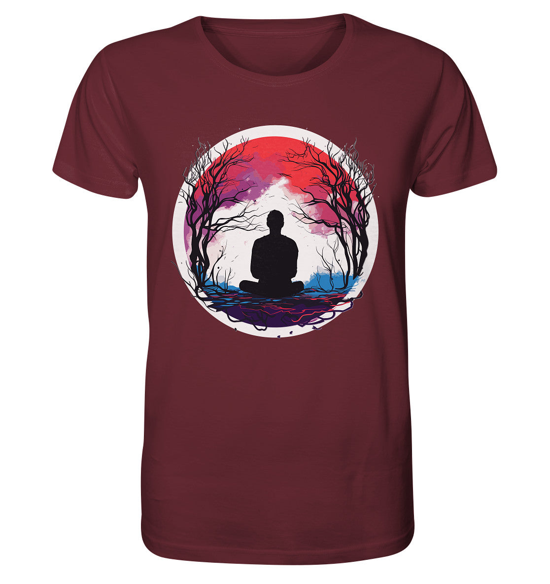 Herren T-Shirt mit Mental Health Motiv "Abendrot" - Mindprints Design