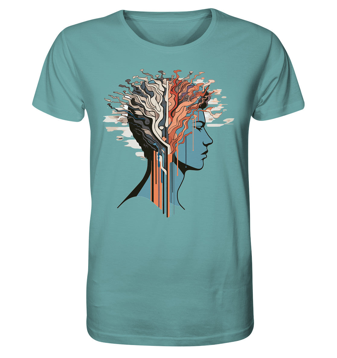 Herren T-Shirt mit Mental Health Motiv "Serotonin" - Mindprints Design