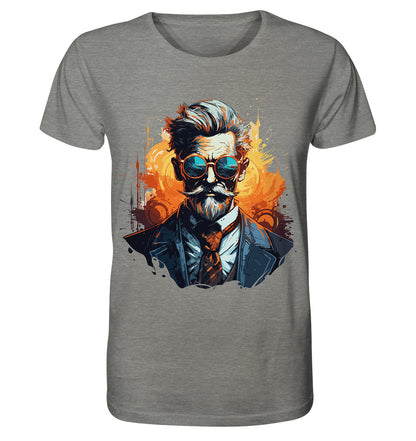 Herren T-Shirt mit Gentleman Motiv „Der Professor“ - Mindprints Design