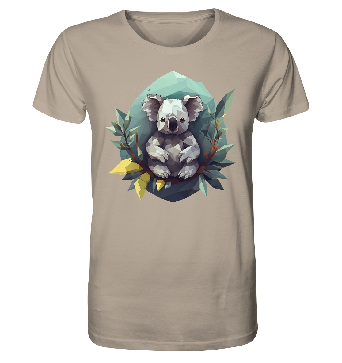 Herren T-Shirt mit Koala "Polygon Koala" - Mindprints Design