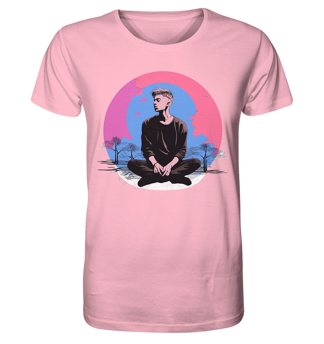 Herren T-Shirt mit Mental Health Motiv "Grübeln" - Mindprints Design