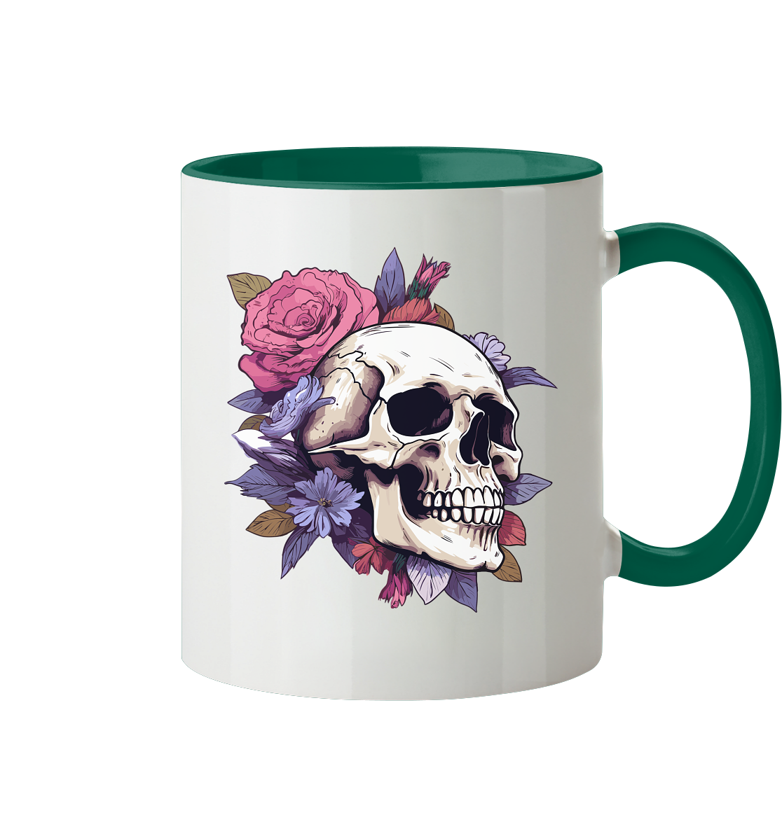 Boho Skull - Tasse zweifarbig