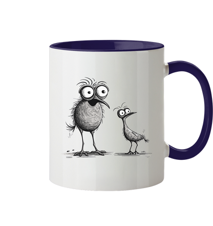 Funny Birds - Tasse zweifarbig