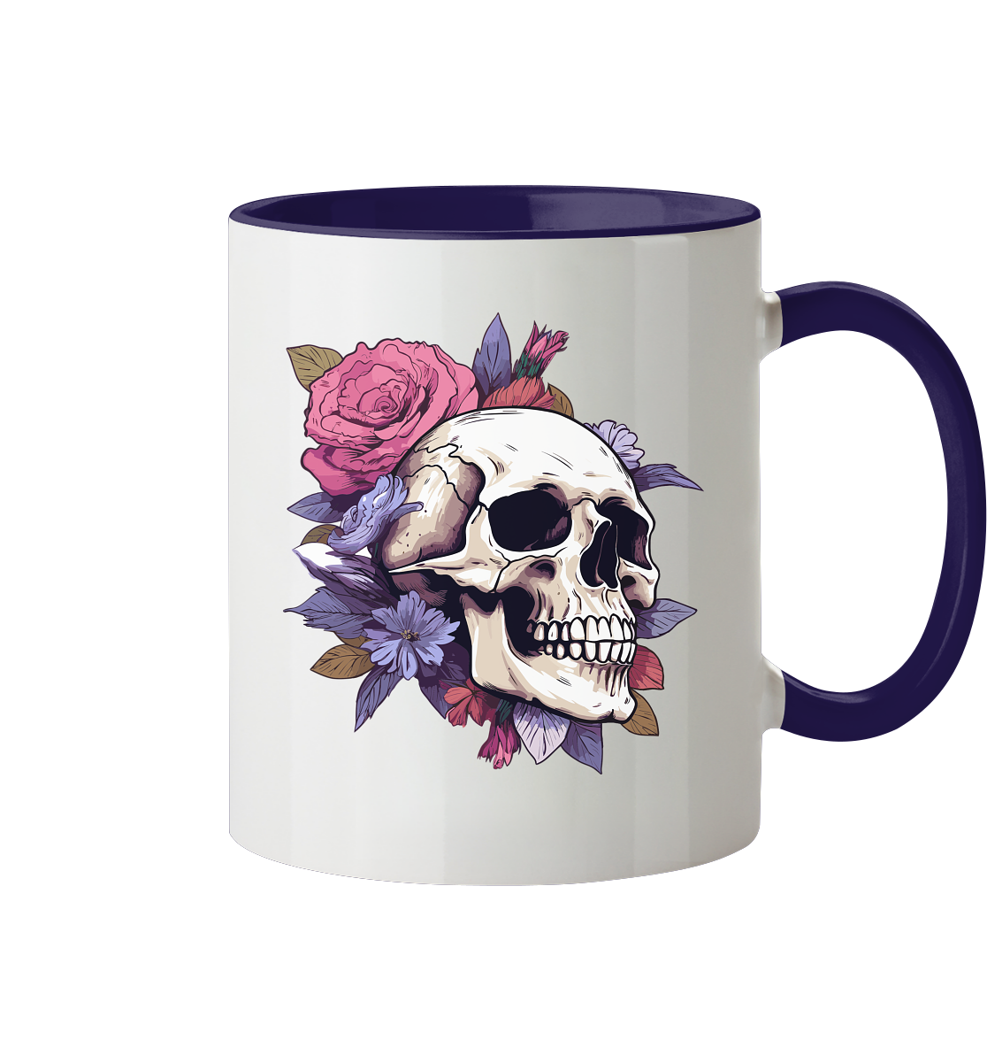 Boho Skull - Tasse zweifarbig