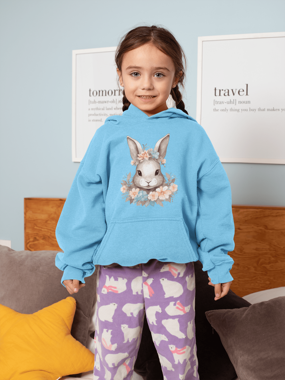 Boho Bunny - Kinder Hoodie