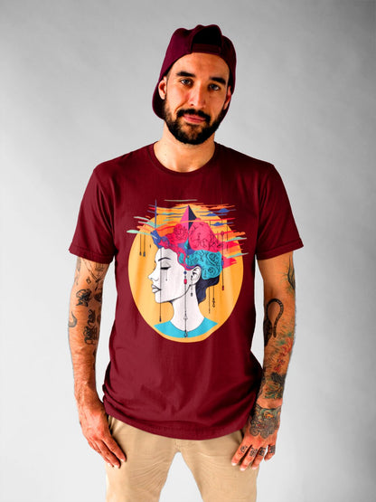 Herren T-Shirt mit Mental Health Motiv "Wirrwarr" - Mindprints Design