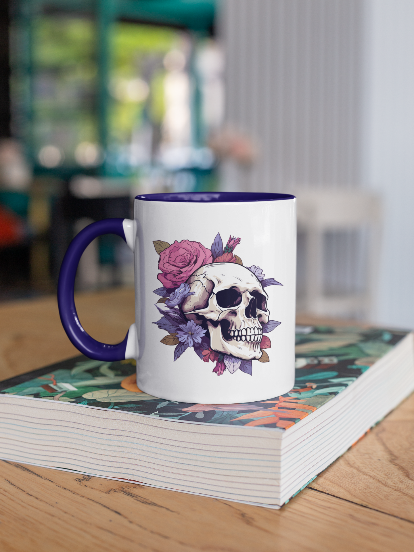 Boho Skull - Tasse zweifarbig