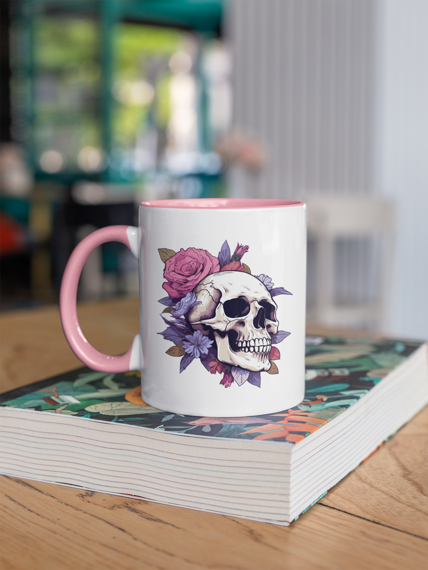 Boho Skull - Tasse zweifarbig