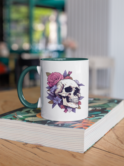 Boho Skull - Tasse zweifarbig