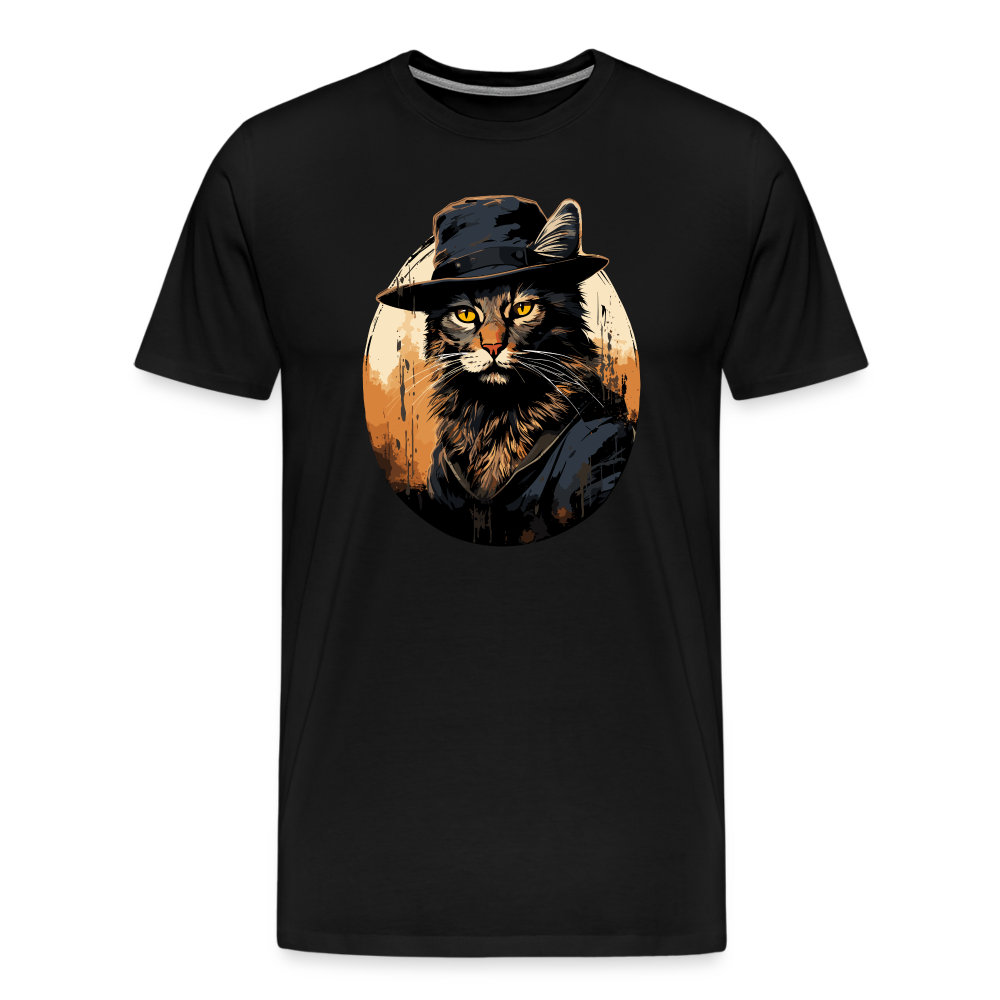 Bayou Cat - Männer T-Shirt - black