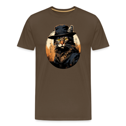 Bayou Cat - Männer T-Shirt - noble brown