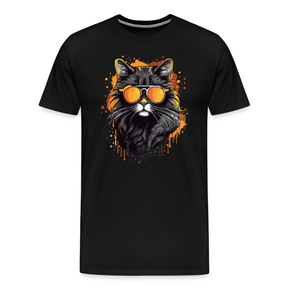 Cool Cat - Männer T-Shirt - black