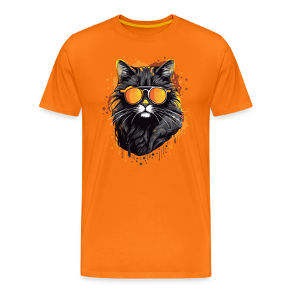 Cool Cat - Männer T-Shirt - orange