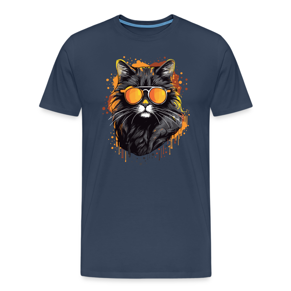 Cool Cat - Männer T-Shirt - navy