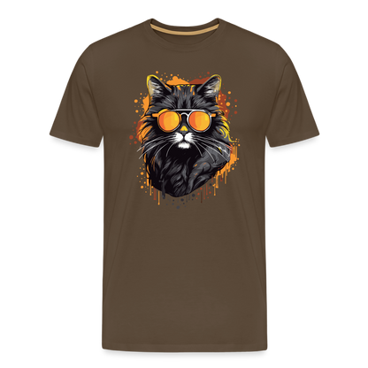 Cool Cat - Männer T-Shirt - noble brown