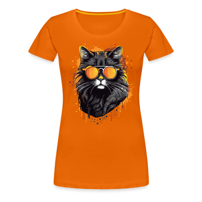 Cool Cat - Frauen T-Shirt - Orange