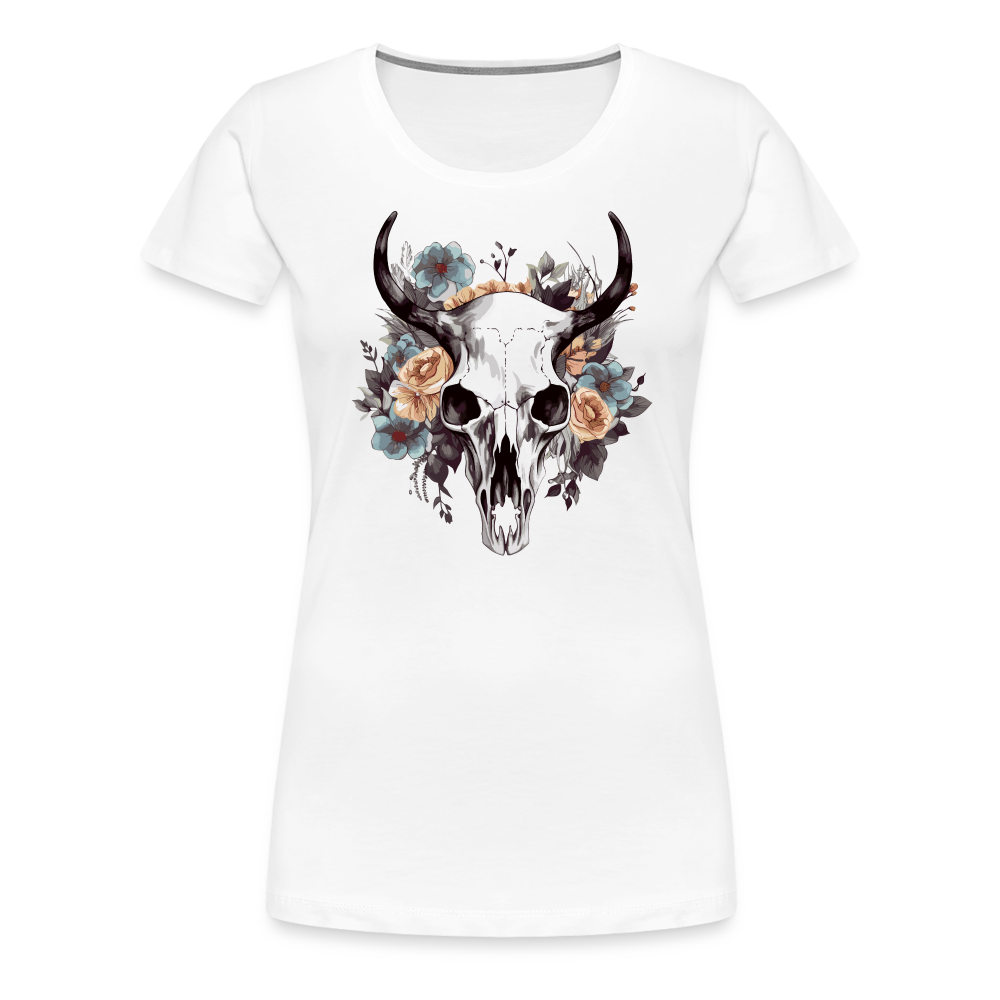 Boho Skull - Frauen T-Shirt - weiß