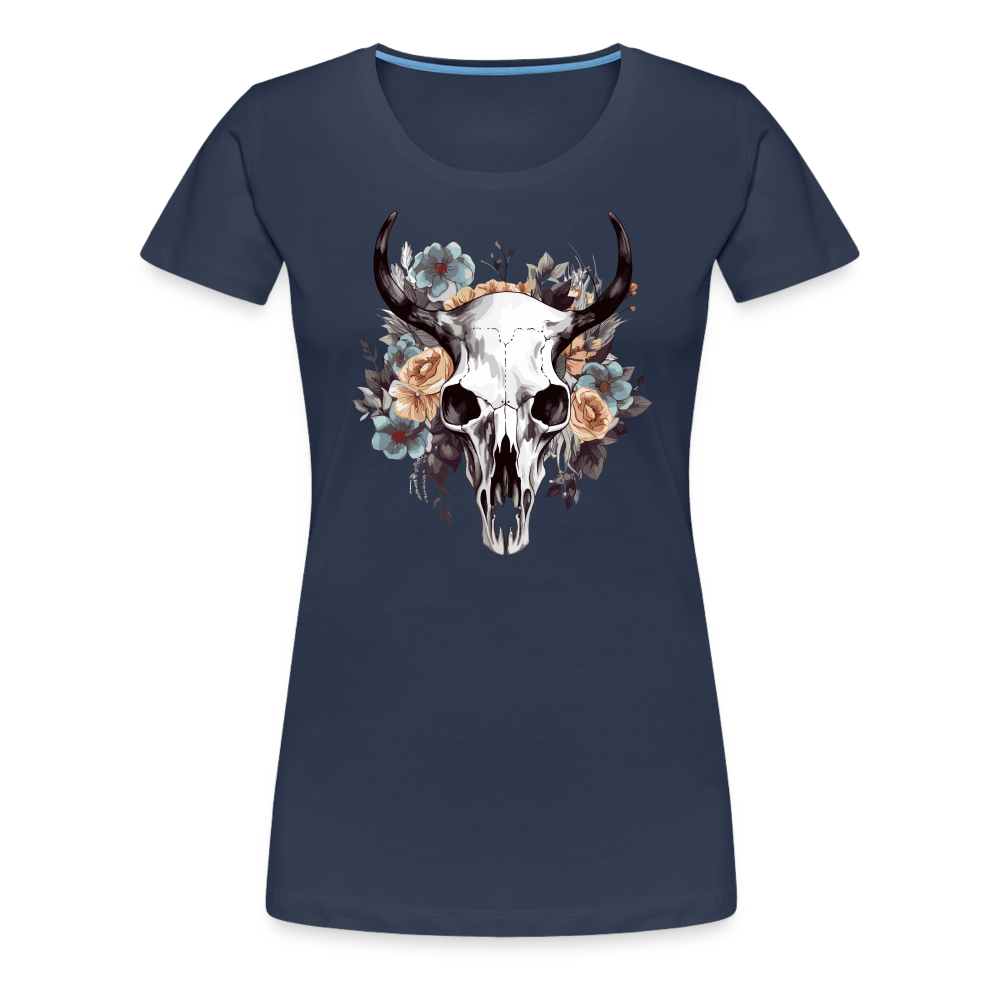 Boho Skull - Frauen T-Shirt - Navy