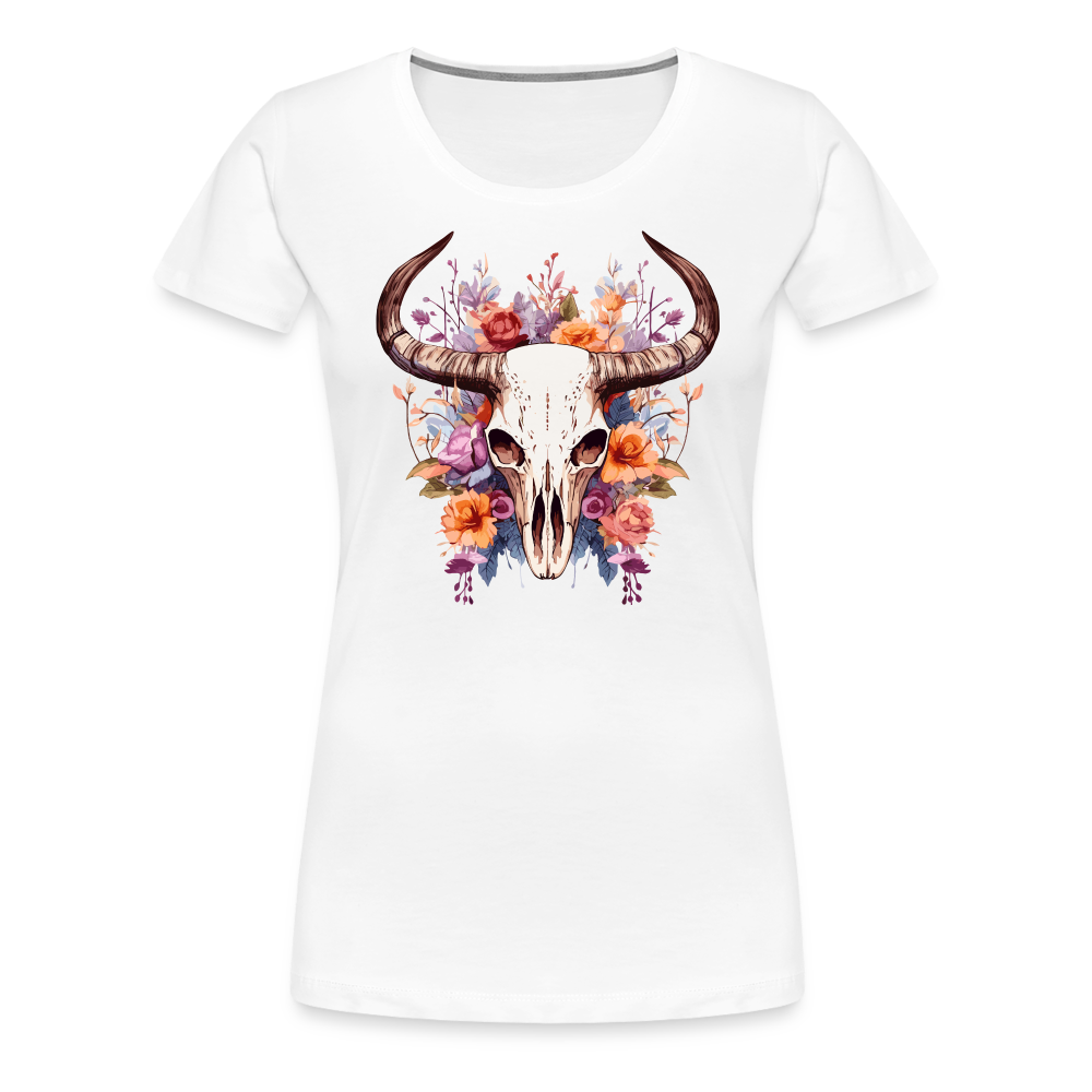 Boho Skull - Frauen T-Shirt - weiß