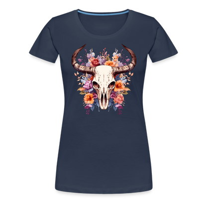 Boho Skull - Frauen T-Shirt - Navy