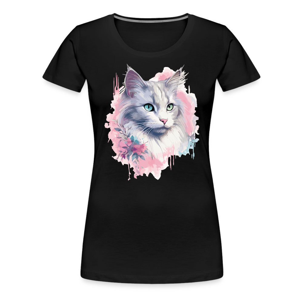 Odd-Eye Cat - Frauen T-Shirt - Schwarz