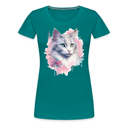Odd-Eye Cat - Frauen T-Shirt - Divablau