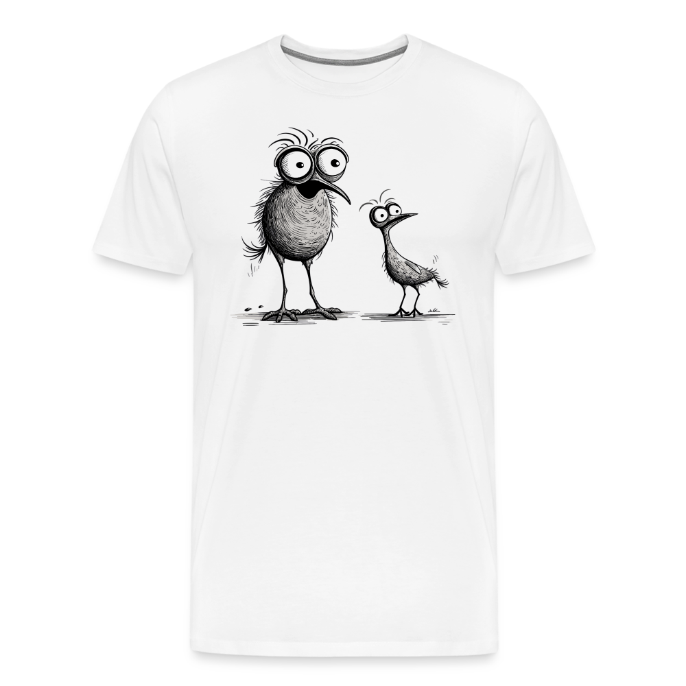 Funny Birds - Männer T-Shirt - weiß