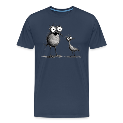 Funny Birds - Männer T-Shirt - Navy