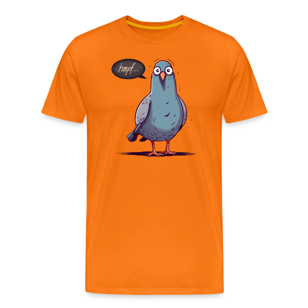 Hmpf Taube - Männer T-Shirt - Orange