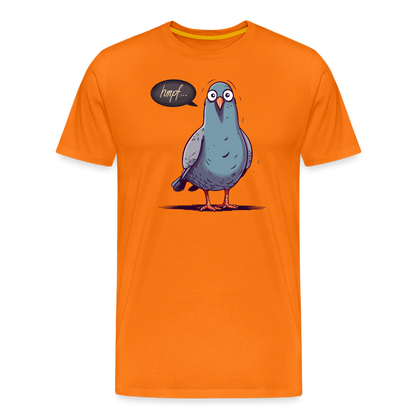 Hmpf Taube - Männer T-Shirt - Orange