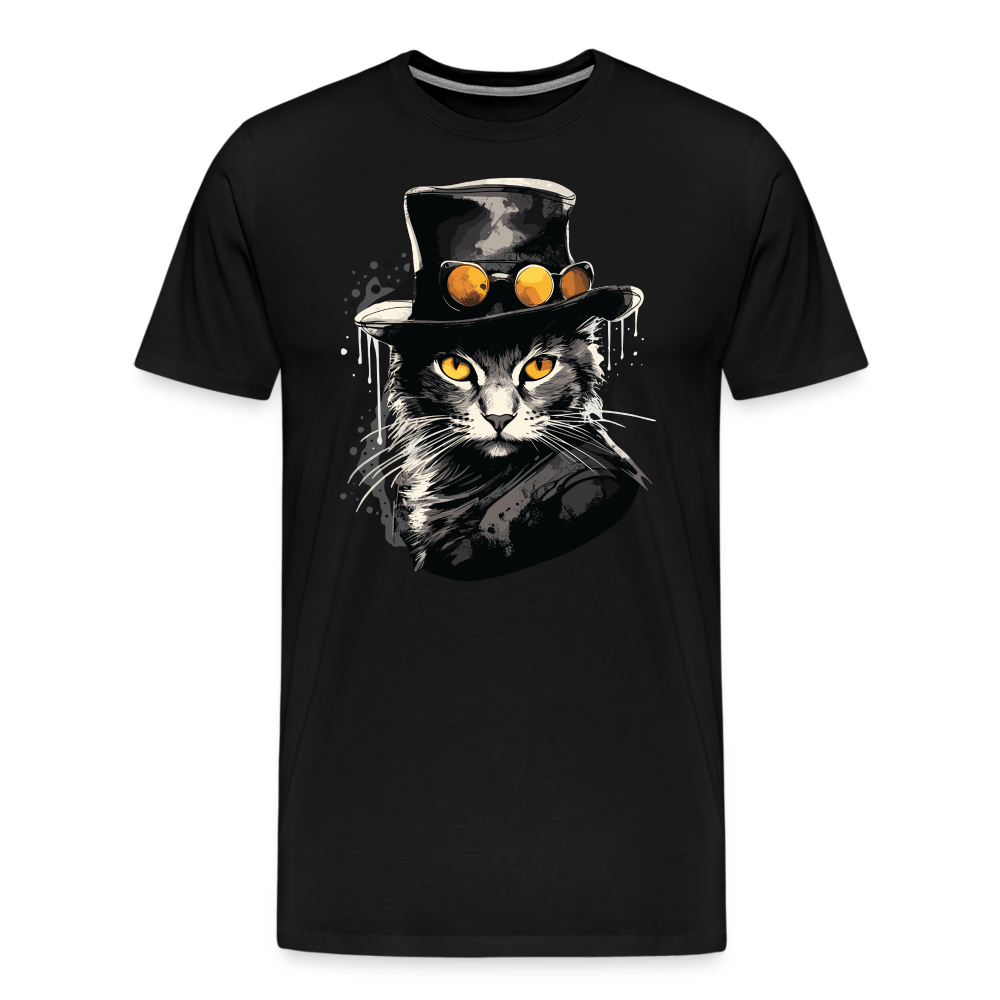 Bayou Cat - Männer T-Shirt - black