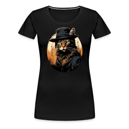 Bayou Cat - Frauen T-Shirt - black