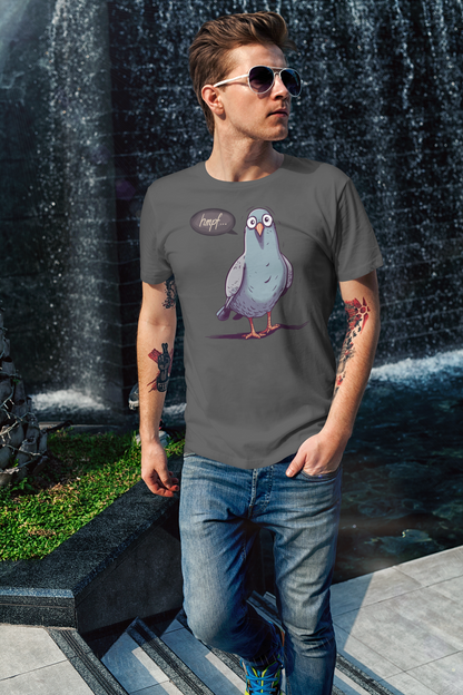 Funny Birds Hmpf Taube - Männer T-Shirt