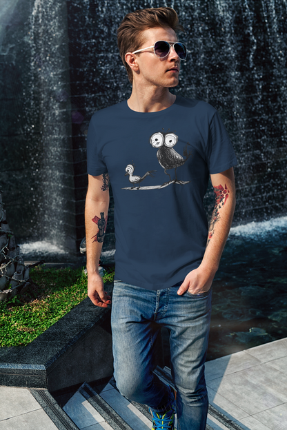 Funny Birds Spatzen - Männer T-Shirt