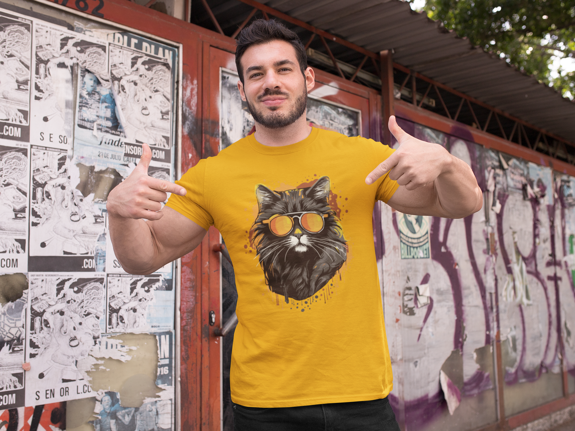 Cool Cat - Männer T-Shirt