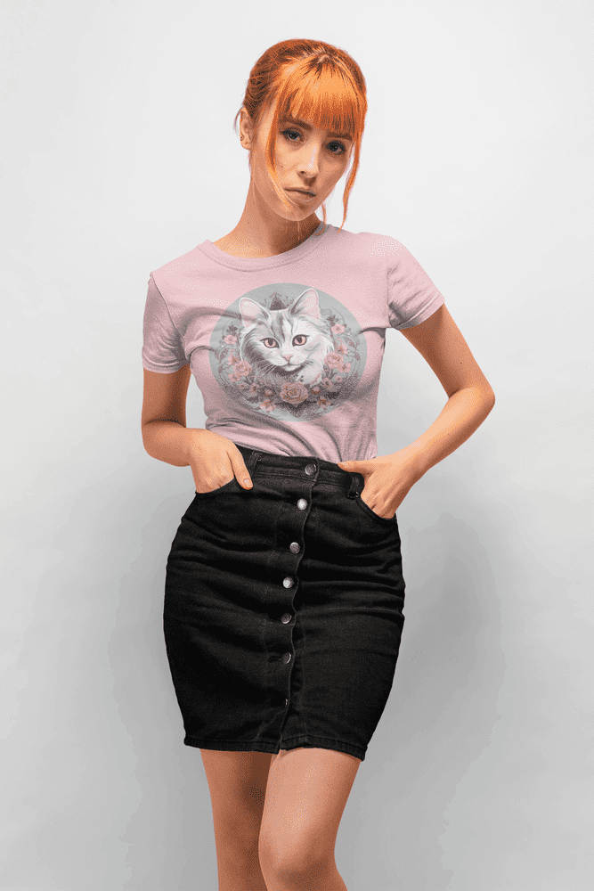 Romantic Cat - Frauen T-Shirt
