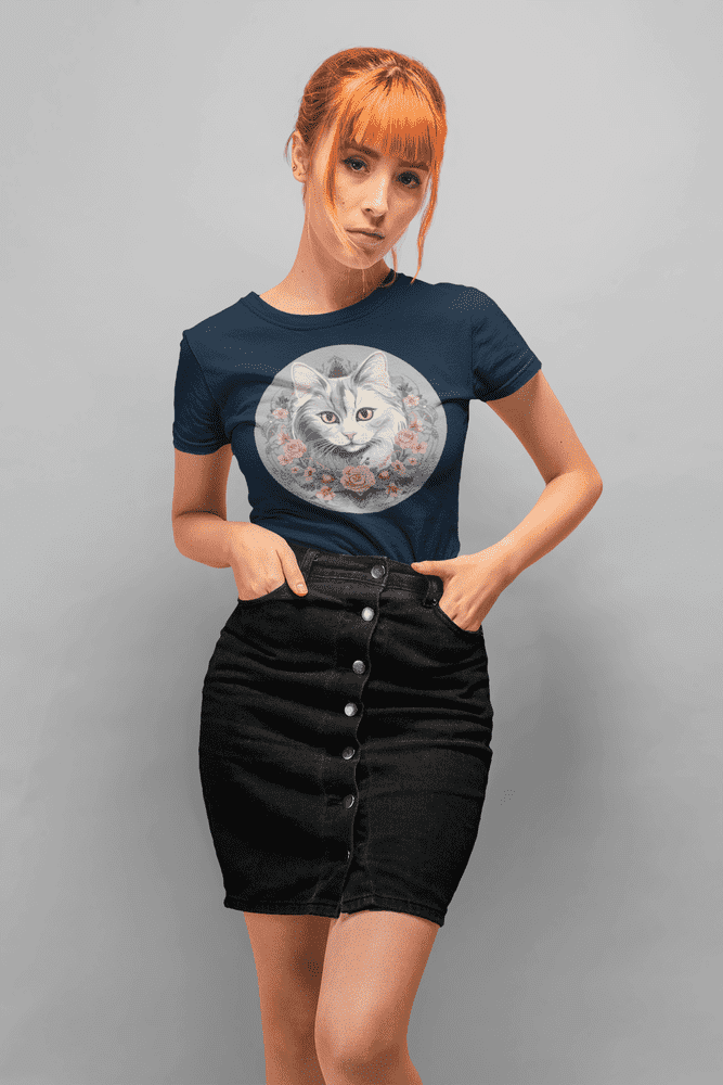 Romantic Cat - Frauen T-Shirt