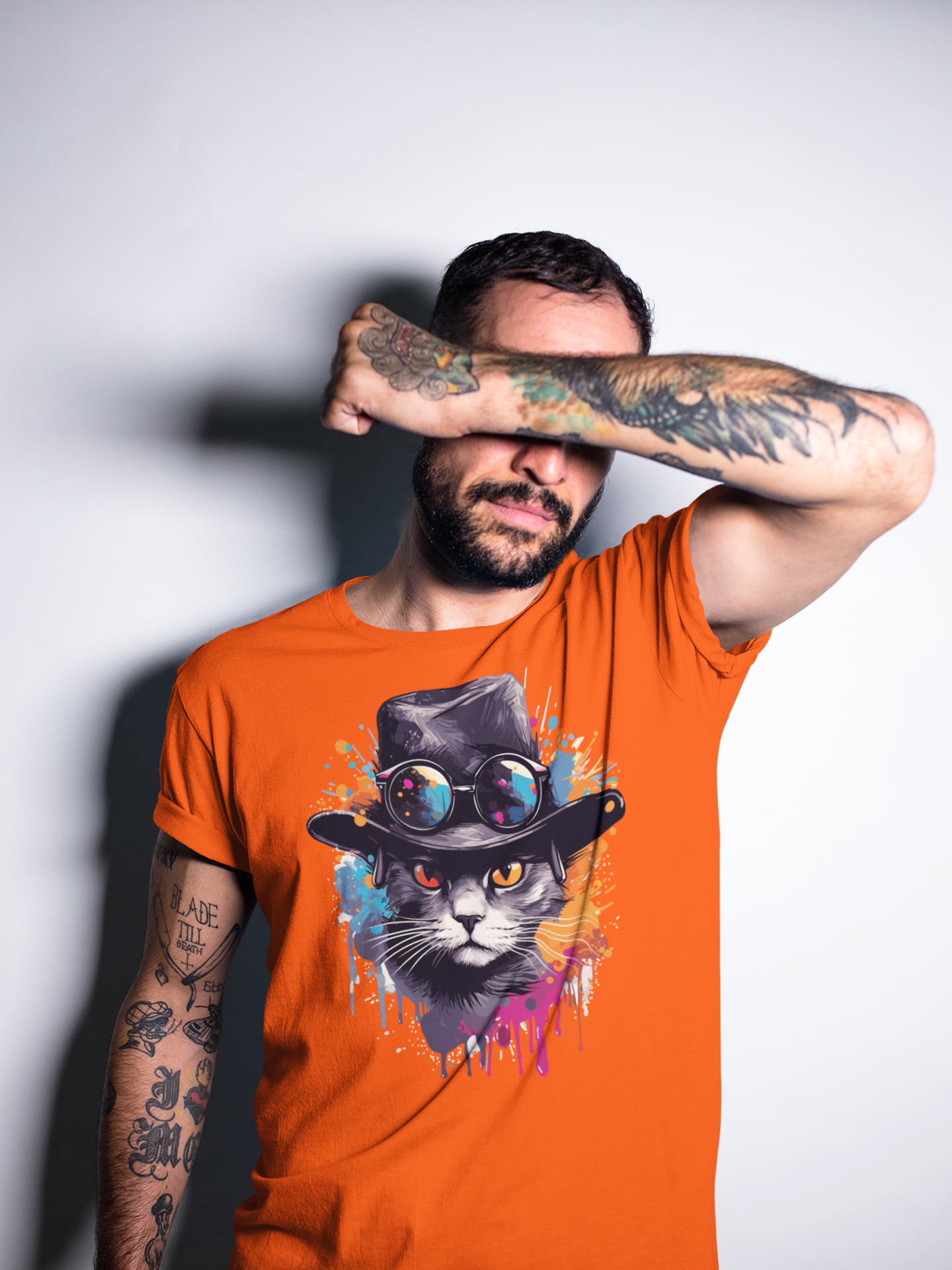 Splash Cat - Männer T-Shirt