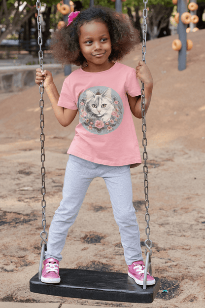 Romantic Cat - Kinder T-Shirt
