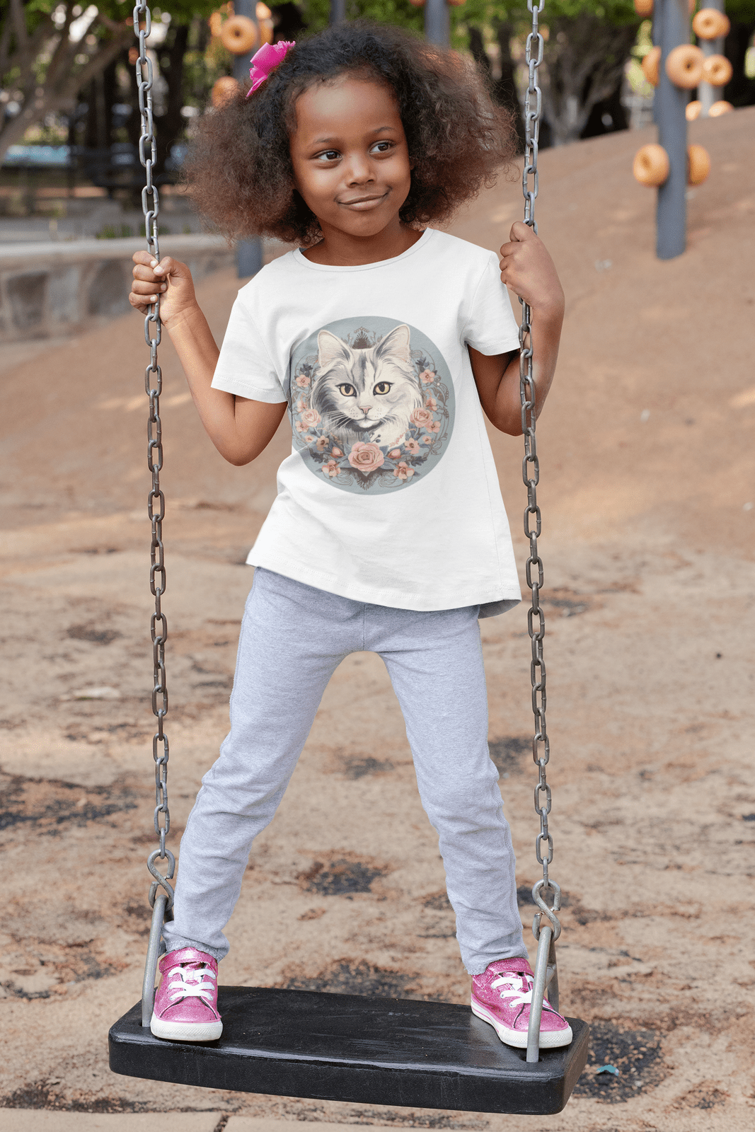 Romantic Cat - Kinder T-Shirt